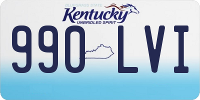 KY license plate 990LVI