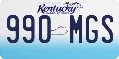 KY license plate 990MGS