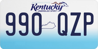 KY license plate 990QZP