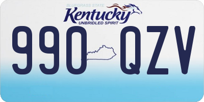 KY license plate 990QZV