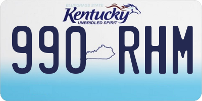 KY license plate 990RHM