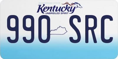KY license plate 990SRC