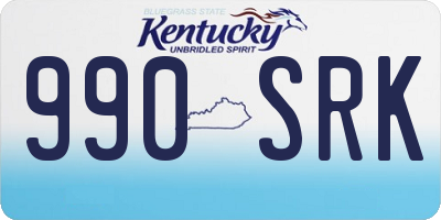 KY license plate 990SRK