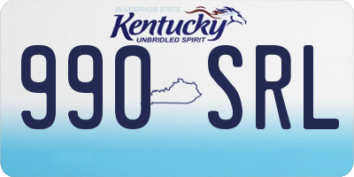 KY license plate 990SRL