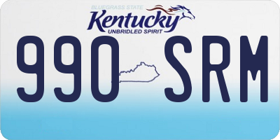 KY license plate 990SRM