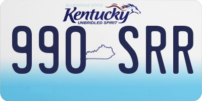 KY license plate 990SRR