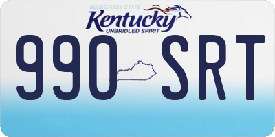 KY license plate 990SRT