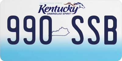 KY license plate 990SSB