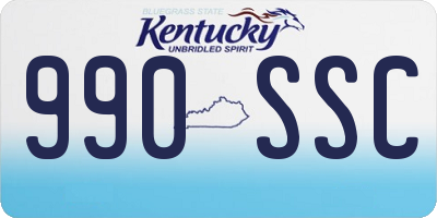 KY license plate 990SSC