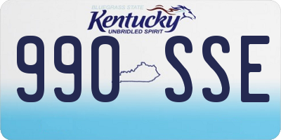 KY license plate 990SSE