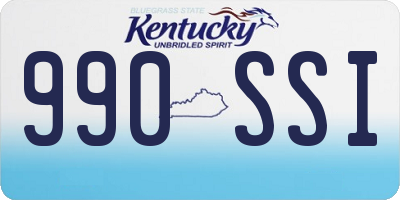 KY license plate 990SSI