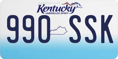KY license plate 990SSK