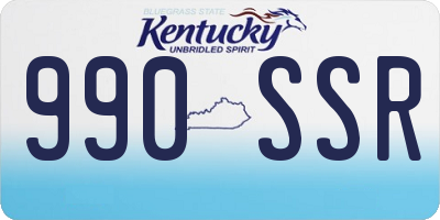 KY license plate 990SSR