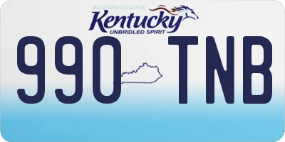 KY license plate 990TNB