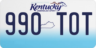 KY license plate 990TOT
