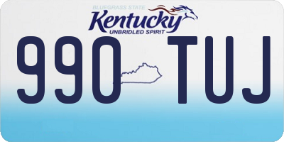 KY license plate 990TUJ