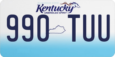 KY license plate 990TUU