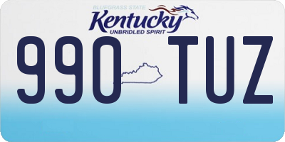 KY license plate 990TUZ