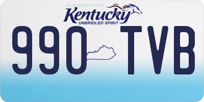 KY license plate 990TVB