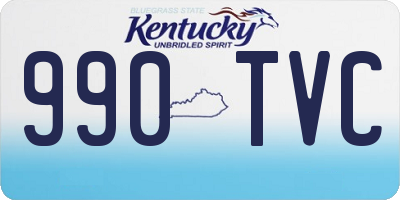 KY license plate 990TVC