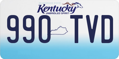 KY license plate 990TVD