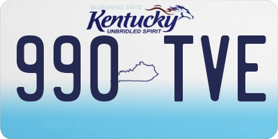 KY license plate 990TVE