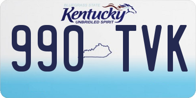 KY license plate 990TVK