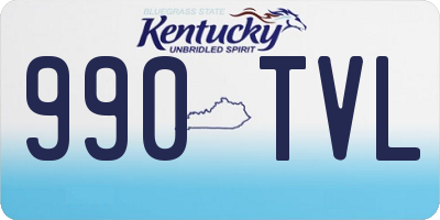 KY license plate 990TVL