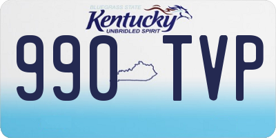 KY license plate 990TVP