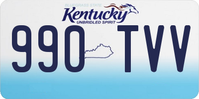 KY license plate 990TVV