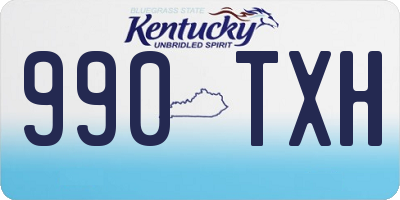 KY license plate 990TXH