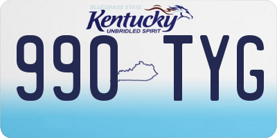 KY license plate 990TYG