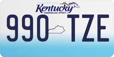 KY license plate 990TZE