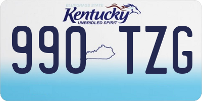 KY license plate 990TZG