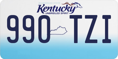 KY license plate 990TZI