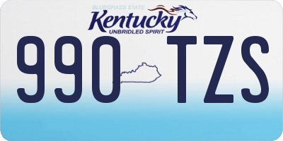 KY license plate 990TZS