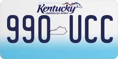 KY license plate 990UCC