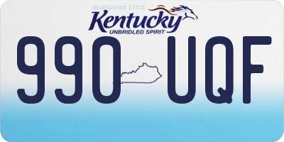 KY license plate 990UQF