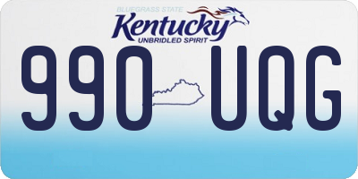KY license plate 990UQG