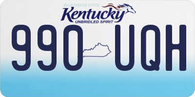 KY license plate 990UQH