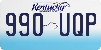 KY license plate 990UQP