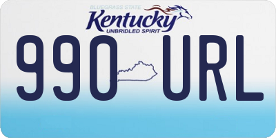 KY license plate 990URL