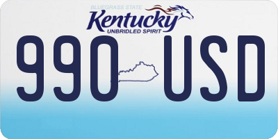 KY license plate 990USD