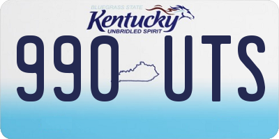 KY license plate 990UTS