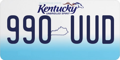 KY license plate 990UUD
