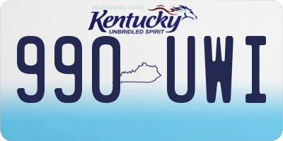 KY license plate 990UWI