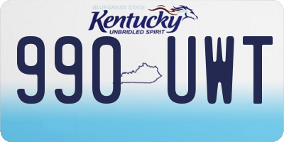 KY license plate 990UWT