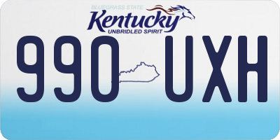 KY license plate 990UXH