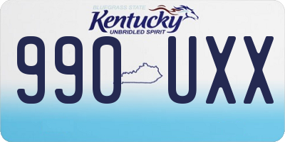 KY license plate 990UXX