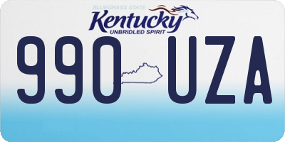KY license plate 990UZA